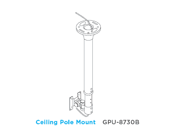 8730B Ceiling Pole Mount - Senor Tech | POS Solution