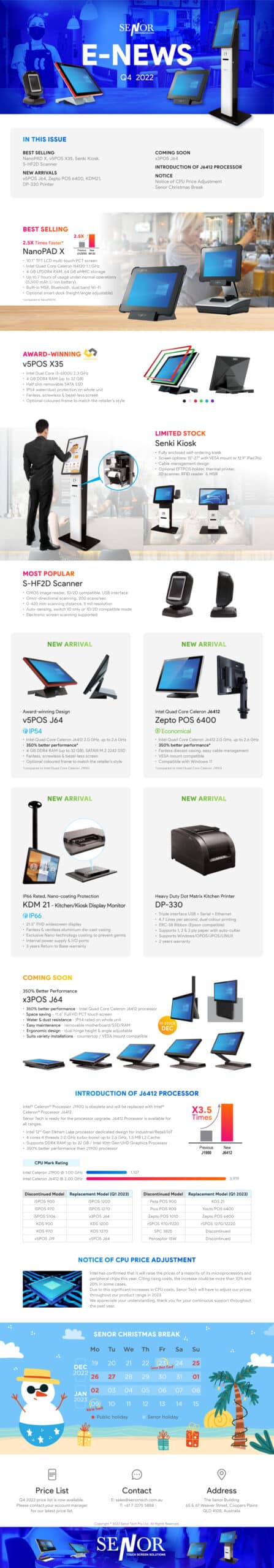 Senor Tech 2022 Q4 Newsletter