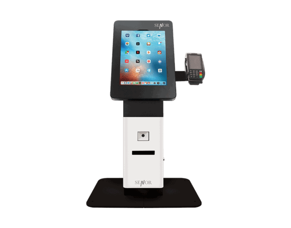 Senki Desktop Kiosk - self service kiosk for restaurants - Senor Tech | POS Solution