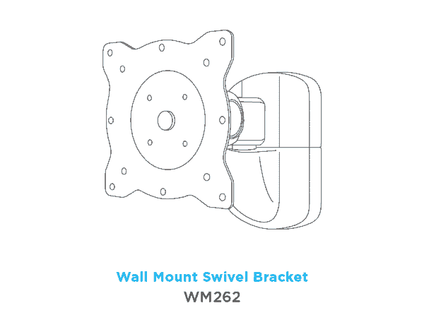 Wall Mount Swivel Bracket WM262 - Senor Tech | POS Solution