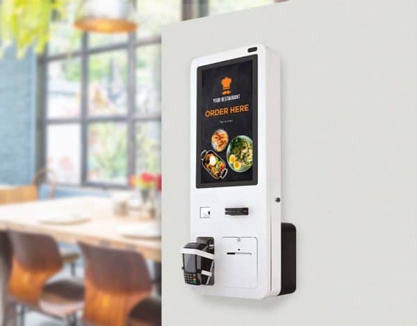 Gemini Wall Mount Kiosk - self ordering system for restaurant - Senor Tech | POS Solution